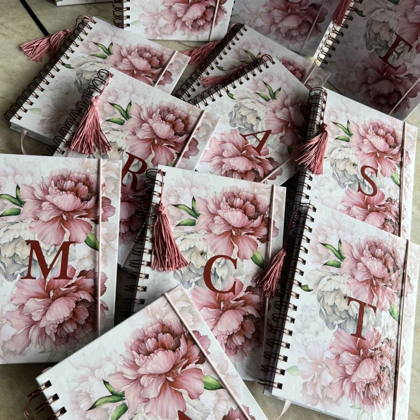 CADERNO A5 PEÔNIAS