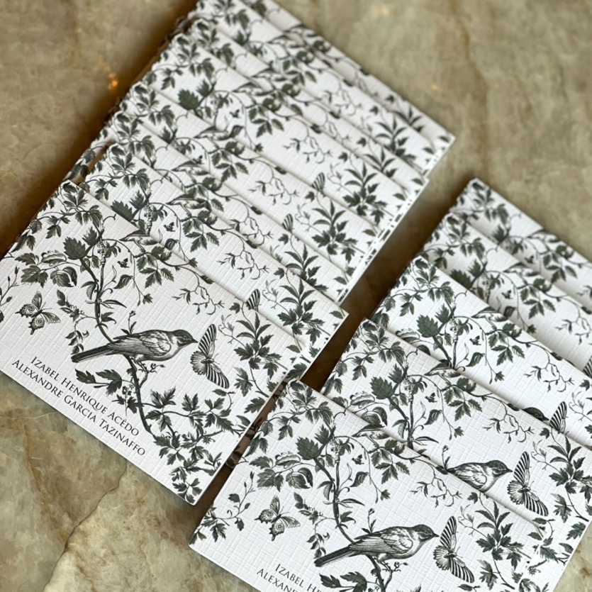 KIT DE CARTÕES P TOILE DE JOUY VERDE