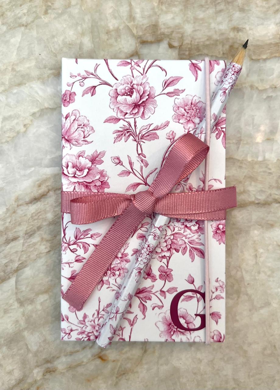 MOLESKINE COM LÁPIS TOILE DE JOUY ROSA