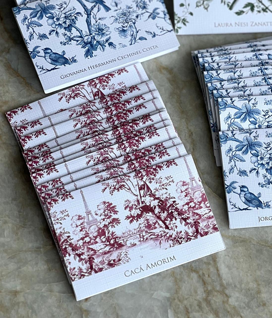 KIT DE CARTÕES P TOILE DE JOUY ROSÊ - Imagem 2
